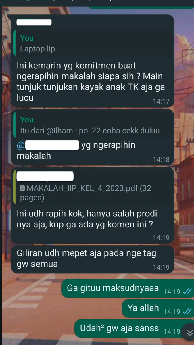 Maunya ngatur terus ni anak, pgn cepet² libur aja udh muak sama semester skrg