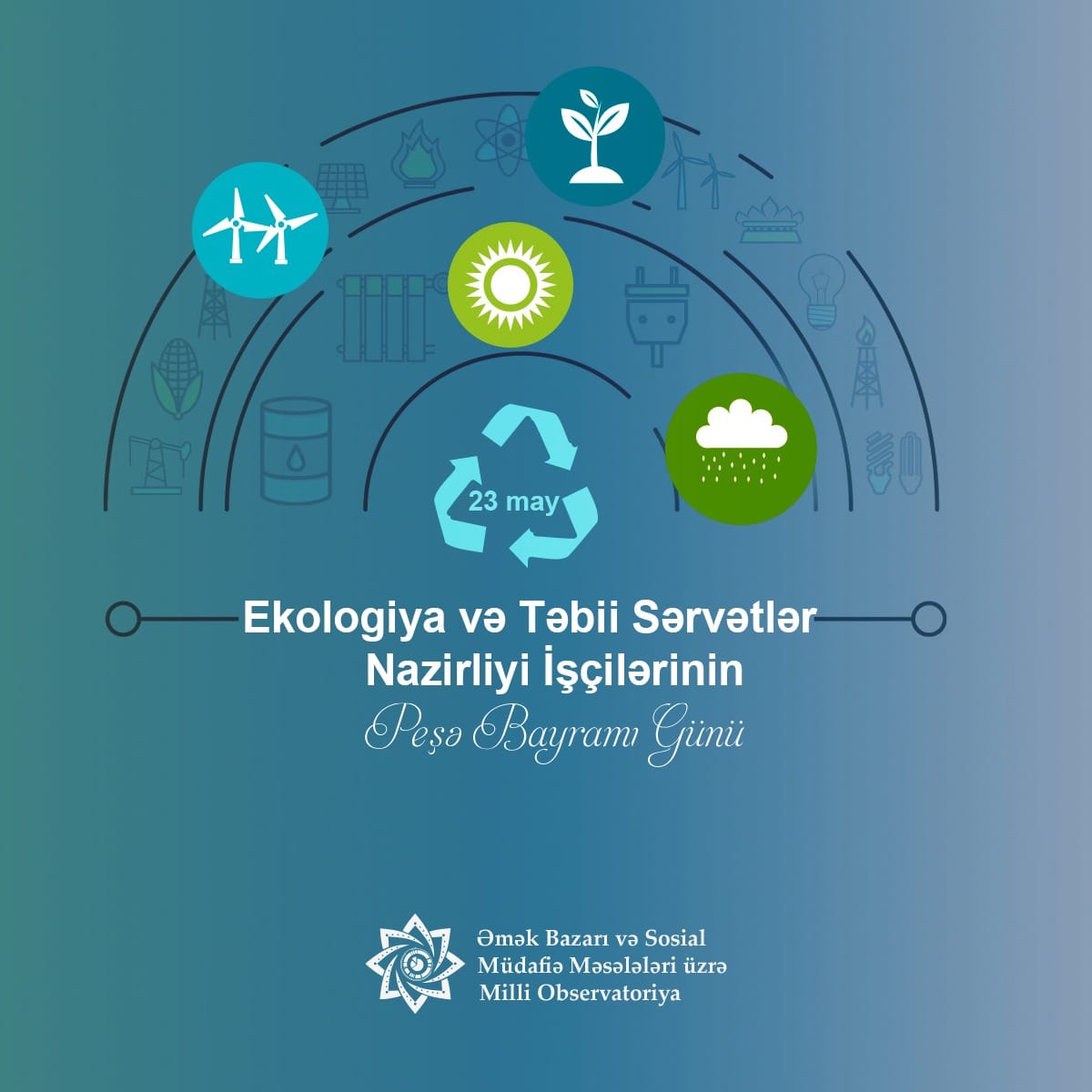 Bu gün Ekologiya və Təbii Sərvətlər Nazirliyi işçilərinin peşə bayramıdır.

#MilliObservatoriya #ekologiya #yaşılıqoru