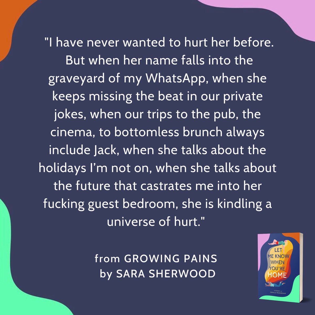 We've shared a gorgeous story by @sarasherwood from our first collection Let Me Know When You're Home – about friendship breakups and changing relationships. Read it here: deardamsels.com/2023/05/22/lmk…