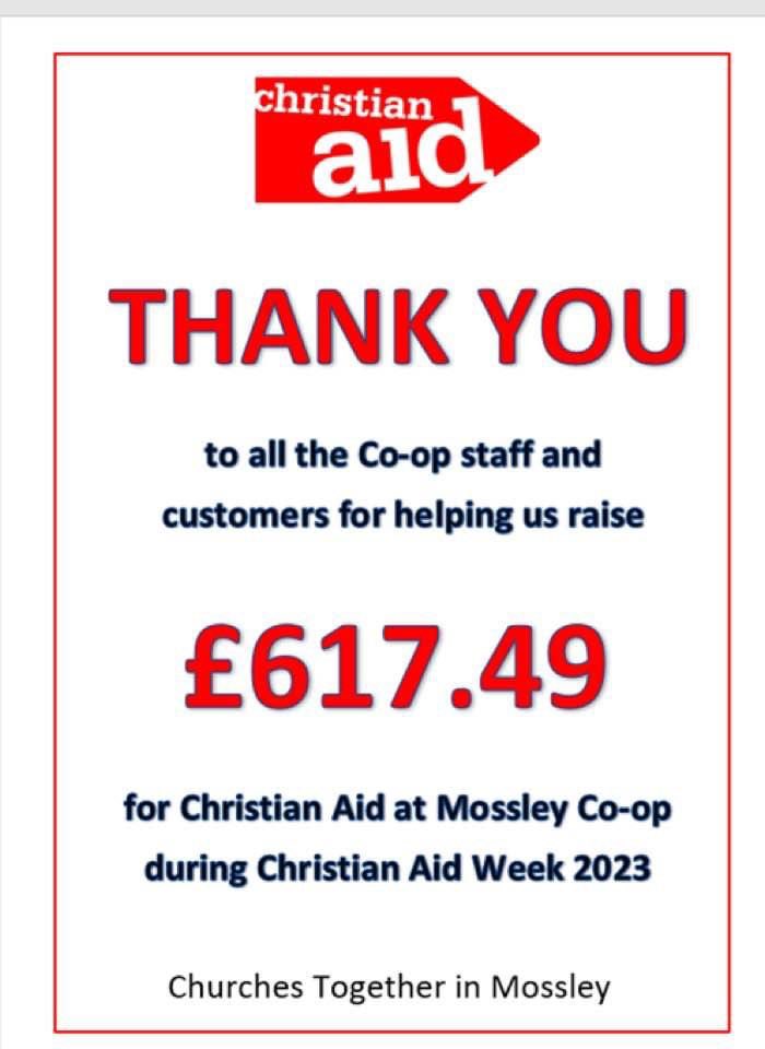 Big thank you to #Mossley <a href="/coopuk/">Co-op</a> on behalf of Mossley Methodist (via hood old Facebook) who were happy to chat to customers in store and helping to cooperate for a fairer world <a href="/joeezra12/">joe</a> <a href="/SianBirchCoop/">SianBirch Coop</a>