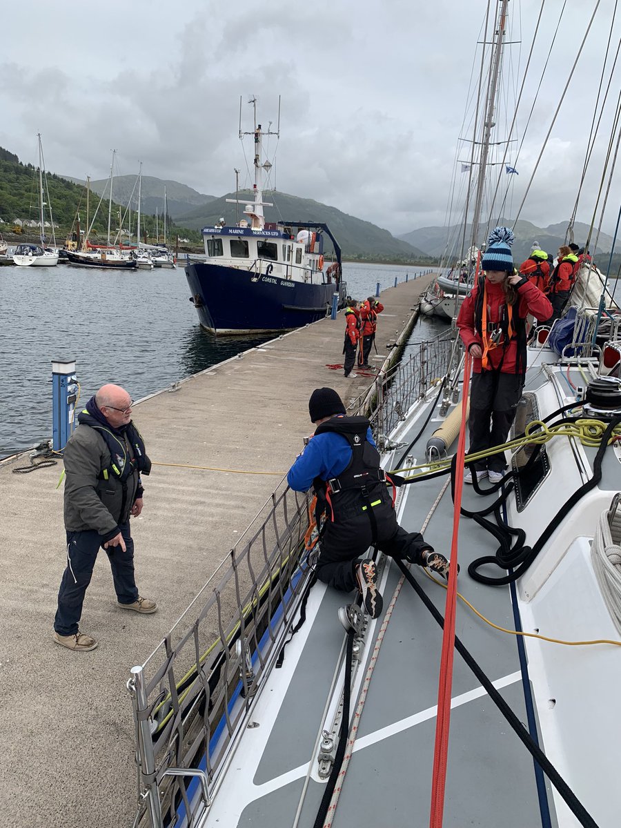 What a brilliant first 24hrs with <a href="/OYTScotland/">Ocean Youth Trust Scotland</a>! Everyone is having a fantastic time. 👏 

Candid shot of Caden  ready to hoist the main sail ⛵️💪 #weareFHS <a href="/FalkirkHigh/">Falkirk High School</a> <a href="/MissFlippard_PE/">Miss Flippard</a>