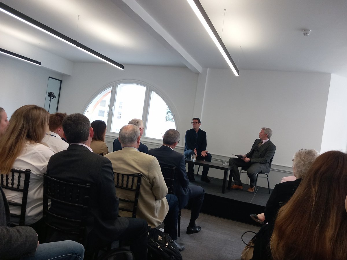 DanielCochlin's tweet photo. "If you try and run everything from Whitehall, it won't work and it never has worked" @MayorofGM sets out how devolution could be a game changer in GM and right across the North #insiderdevolution https://t.co/9iaUDdgKFU