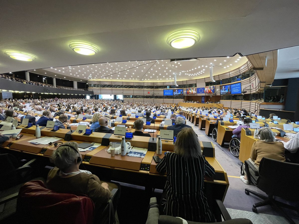 EPPD - the 5th European Parliament of Person with Disabilities. More than 700 delegates from all over Europe attending  in Brussels for #disabilityRights #accessibility #RightsToVote. 
@MyEDF @Europarl_EN