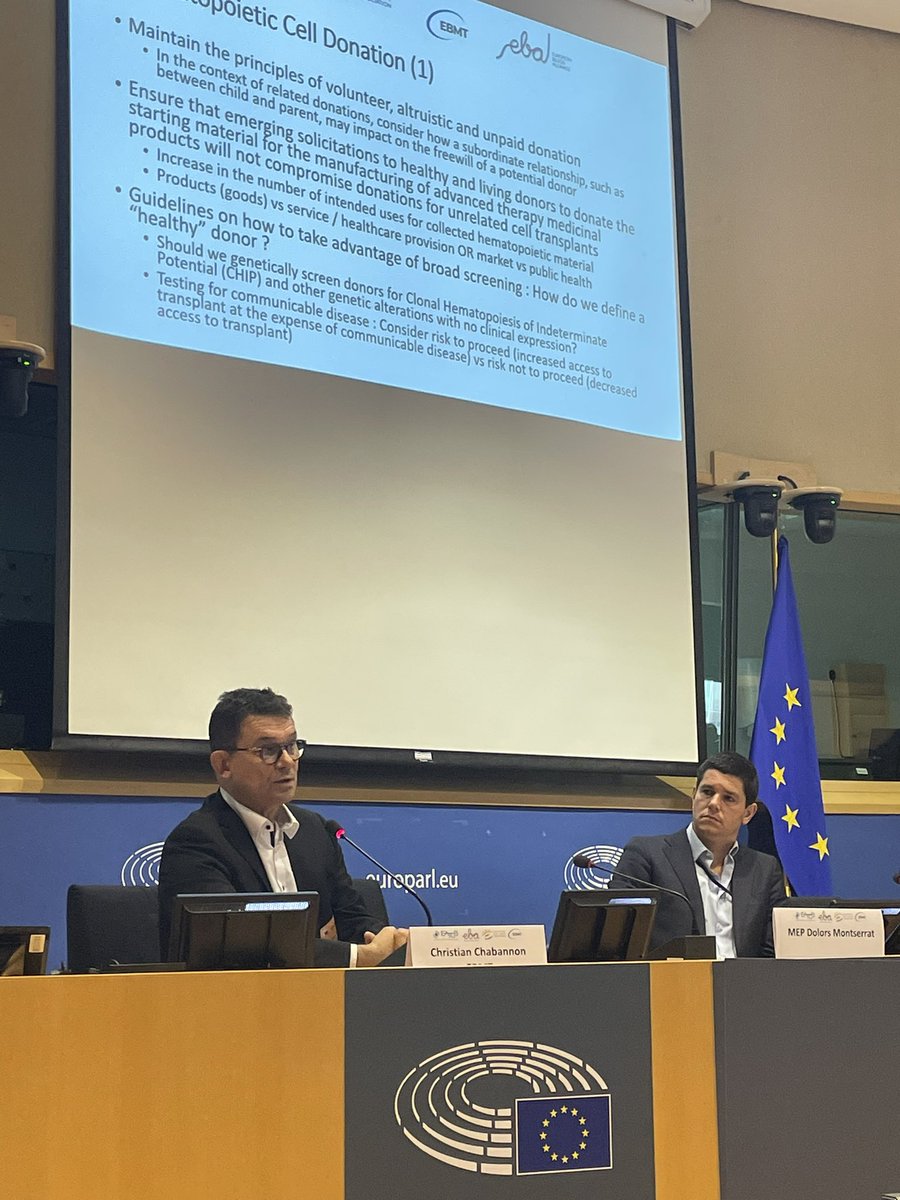 TRintala's tweet photo. @cchabannon discussing the #hsct perspective on #SoHO regulation and the important of volunteer, altruistic and unpaid donation. #CoReSoHO @EUBloodAlliance @JACIE_EBMT @TheEBMT https://t.co/7yh9rcvAnB