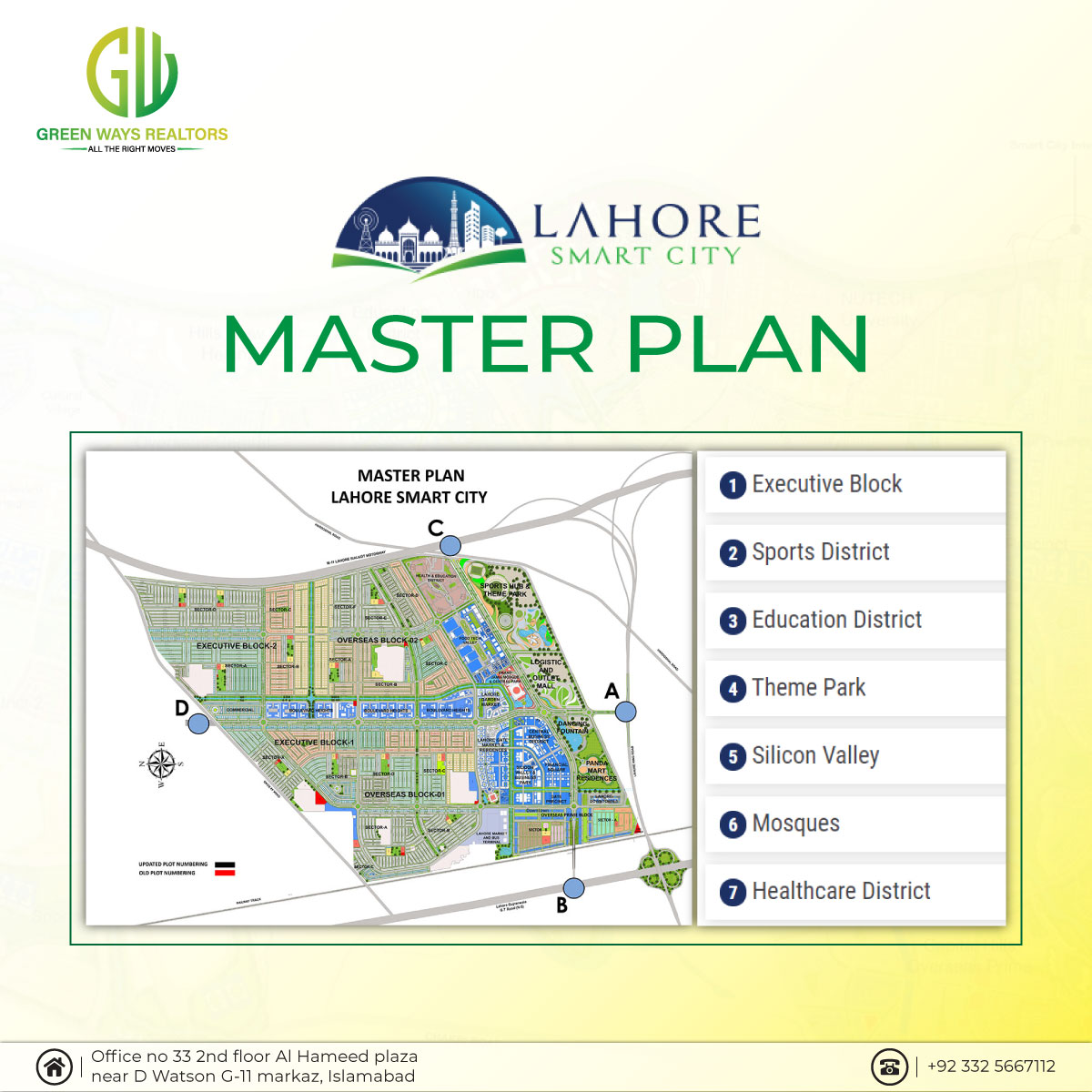 RT @Green_Ways_: LAHORE SMART CITY-MASTER PLAN
#lahore #SmartCity #masterplan #Amenities #realestate #invest #greenwaysrealtors