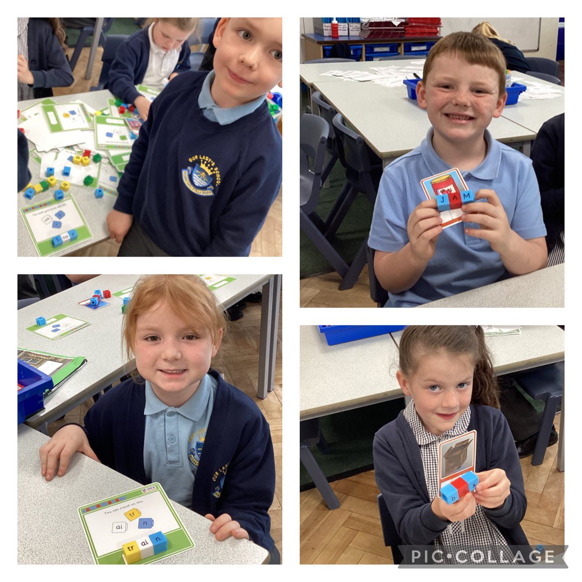 OurLadysCP's tweet photo. Year 1 have enjoyed their phonics carousel this morning. They have been working hard to prepare for their phonics screening after half term. @OurLadyandAllS1 #PhonicsScreening #CatholicLife #CST #PhonicsInAction #AimingHigh https://t.co/F3Exw9i0up