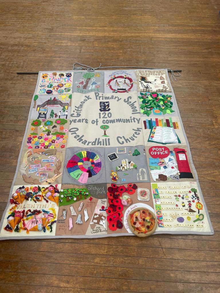 As we look forward to welcoming you all on Thursday please take time to look at our wonderful Community wall hanging!