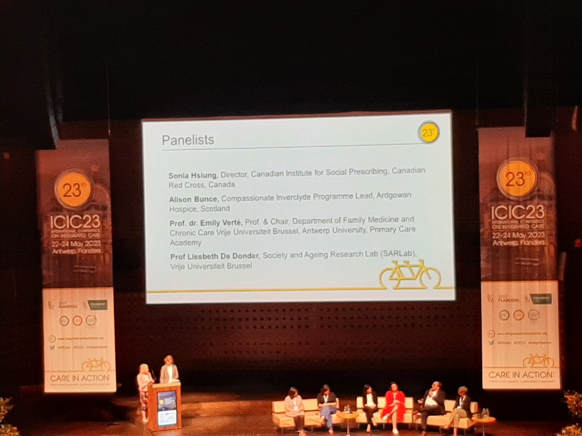 A great panel discussion in this mornings Plenary. Prof Liesbeth De Donder gave her authentic and honest thoughts and expert knowledge about aging well in the right place. Loved it! #ICIC23 <a href="/BevanCommission/">Bevan Commission</a>