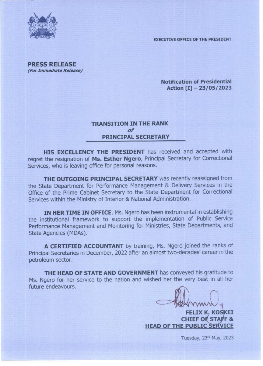 Kalu Lepariyo on Twitter "UPDATEPrincipal Secretary for state