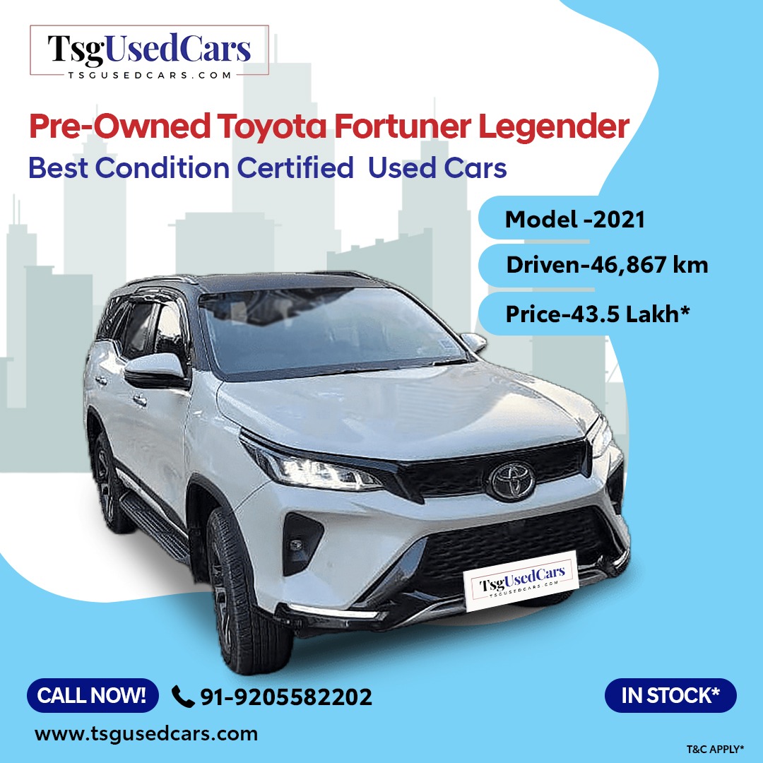 Experience luxury at an affordable price! 
Check out our #UsedToyotaFortuner for sale! 
Save big without sacrificing quality!➡️at #TSGUsedCars

Call us: 9205582202
Explore: bit.ly/ToyotaFortuner… 

#SecondHandCar #CarForSale #ToyotaFortuner #PreOwnedCar #TsgUsedCars