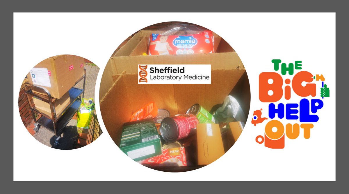 As part of @TheBigHelpOut23, staff in the Laboratory Medicine donated items to our local foodbank today. #WellDone 👏👏