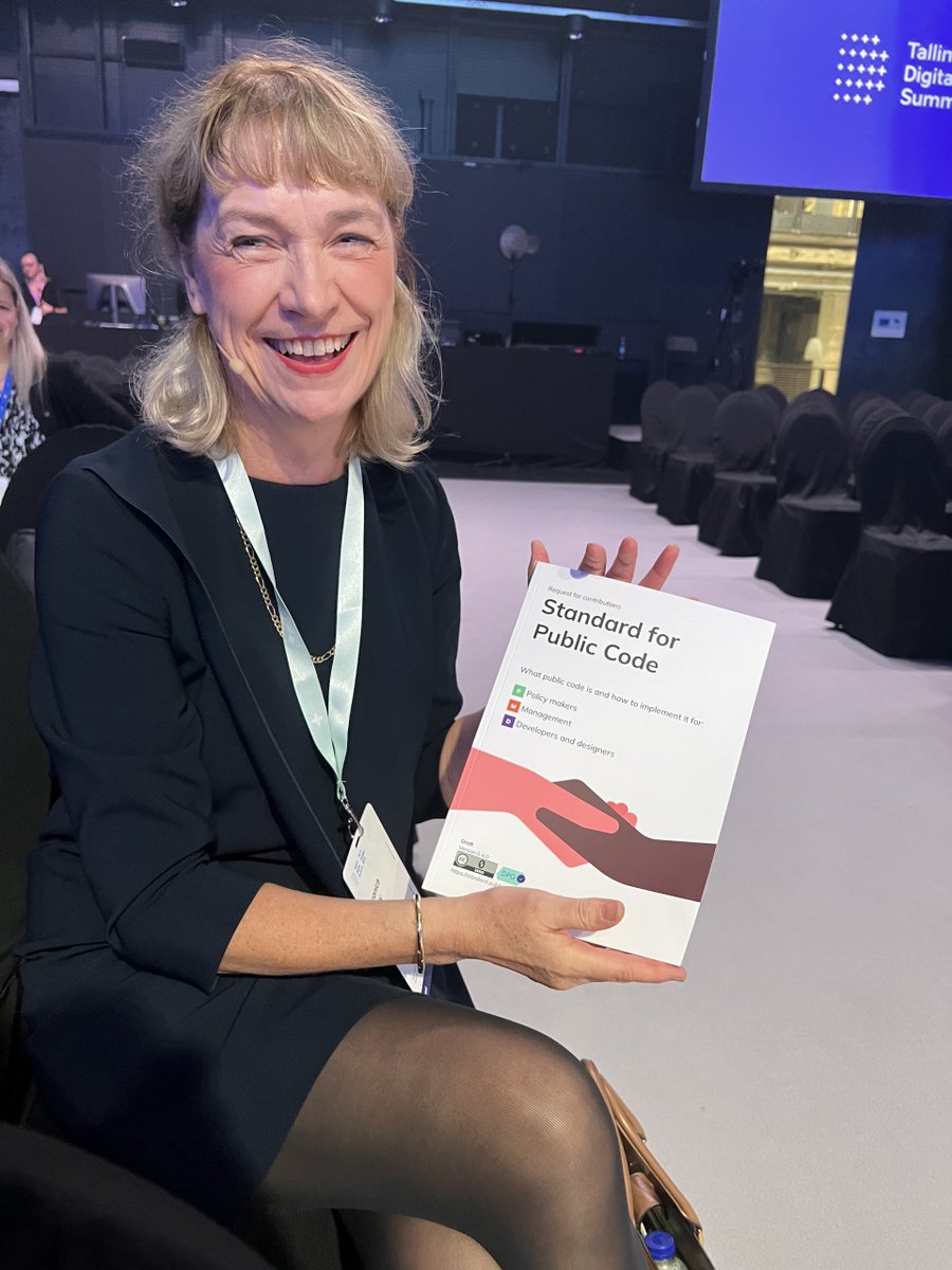 📣 Join the Standard for Public Code community call! Dive into the world of digital public goods, built by contributors & sustained by a community like you. Sign up  odoo.publiccode.net/survey/start/5…

 #CommunityCall #OpenSource 

Pic: Veronica Gaffey, Director General, DG DIGIT