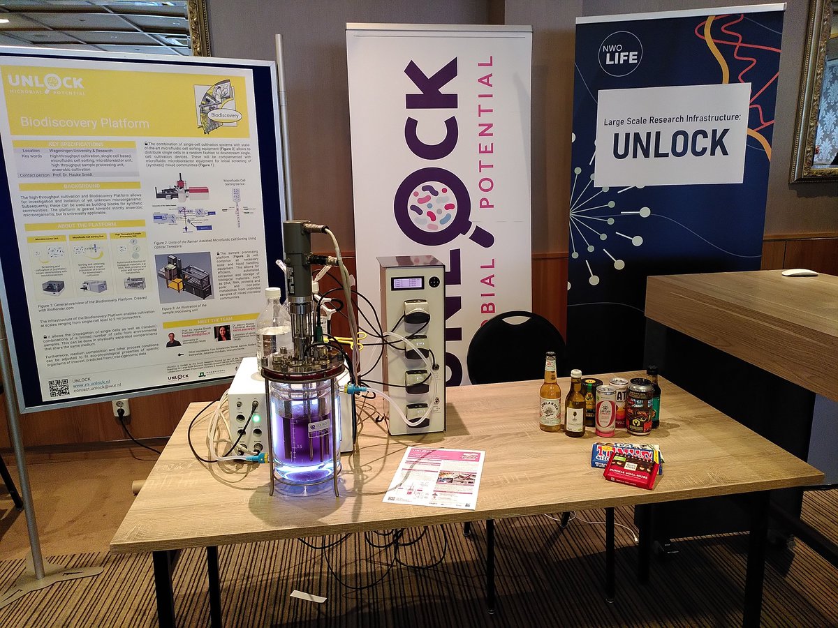 Our stand is ready at #NWOlife. Come visit us today or tomorrow! #UNLOCK #UNLOCKMicrobialPotential