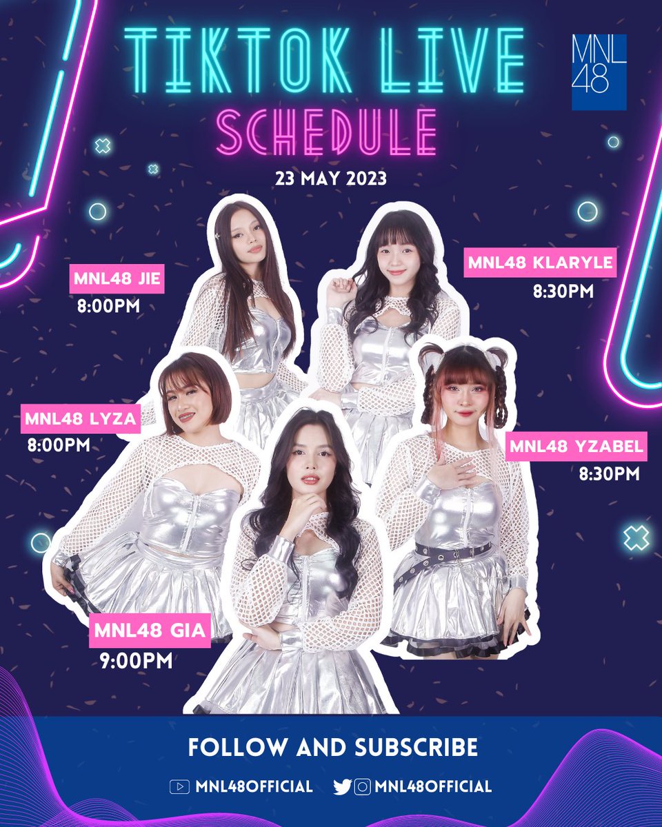 (2/2) MNL48 Yzabel - 8:30pm
tiktok.com/@yzabel.mnl48o…

MNL48 GIA - 9pm
tiktok.com/@gia.mnl48offi…

See Ya!