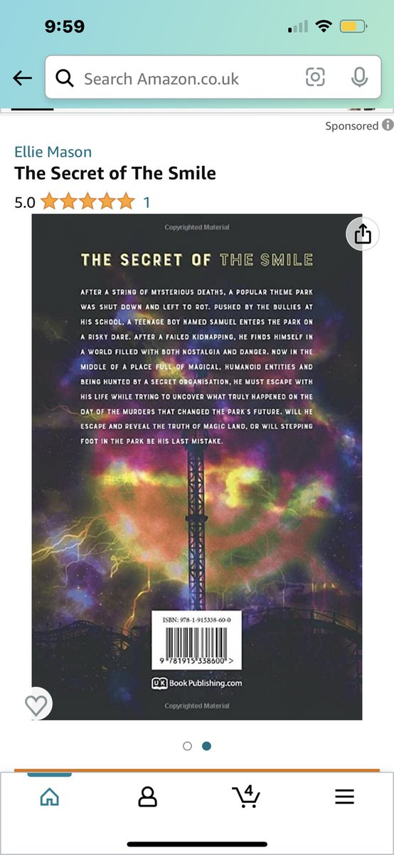 EllieMason626's tweet photo. 🥰I am proud to reveal my first book, 
😄“The Secret of The Smile”😄

A Fantasy adventure with Mystery and Danger!
Rated 13+ 

Available 🌟NOW🌟 online at Amazon, Waterstones, and Barnes and Noble.

Images Below
⬇️⬇️⬇️ https://t.co/o2u5ZcpiHl