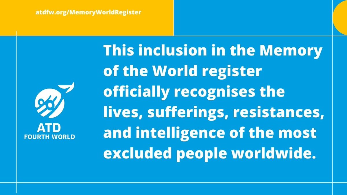 ATD4thWorld's tweet image. Read more about the addition of ATD's archives in the Memory of the World register. This is a truly historic event!
atdfw.org/MemoryWorldReg…
#kNOwPoverty #StopPoverty