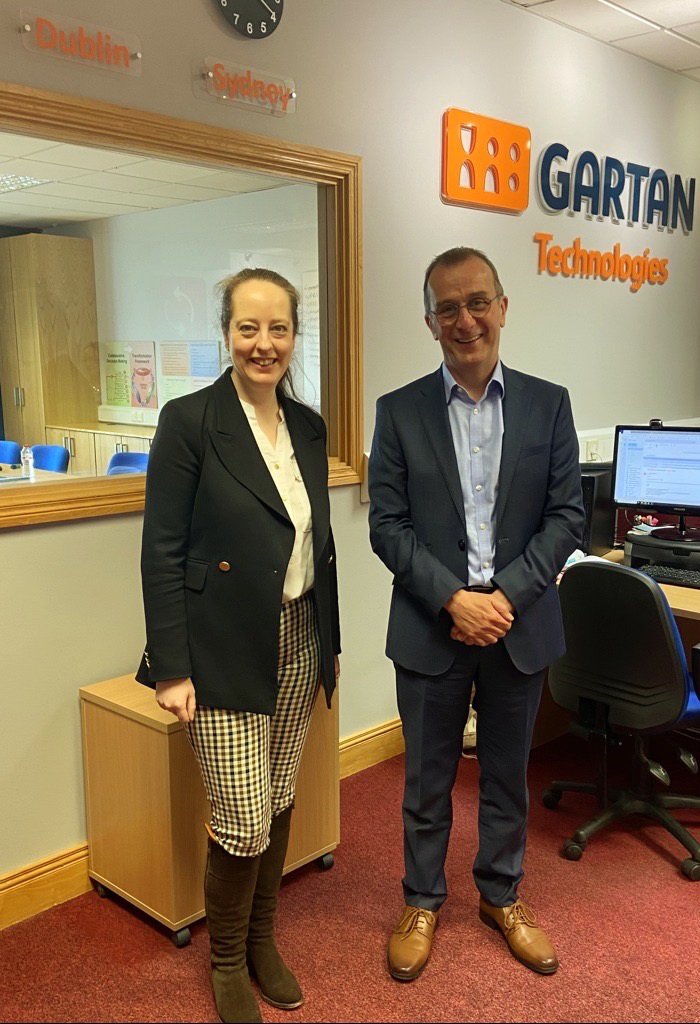 Gartan Technologies (@gartantech) on Twitter photo Had a great meeting with Elin Burns from <a href="/BritEmbDublin/">British Embassy Dublin</a> in our Letterkenny offices. It is always good to talk about the exciting opportunities in the UK and our 16 years experience working for the Fire & Rescue Services there. #partnership #experience #gartanmanagedtime Had a great meeting with Elin Burns from <a href="/BritEmbDublin/">British Embassy Dublin</a> in our Letterkenny offices. It is always good to talk about the exciting opportunities in the UK and our 16 years experience working for the Fire & Rescue Services there. #partnership #experience #gartanmanagedtime