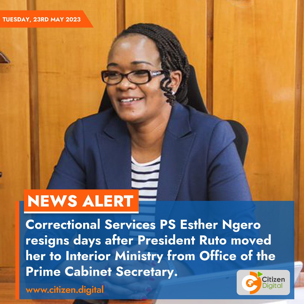 Citizen TV Kenya on Twitter "Correctional Services PS Esther Ngero
