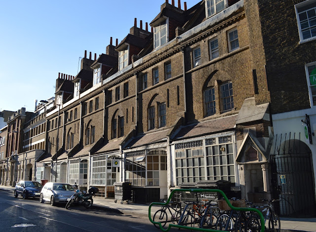 Probably right that this is Webb's only purely commercial building. But In Shoreditch, near Liverpool Street Station, Webb designed 91-101 Worship Street - a mixed use building  - residential, shops and workshops. Still standing, Grade II* listed.