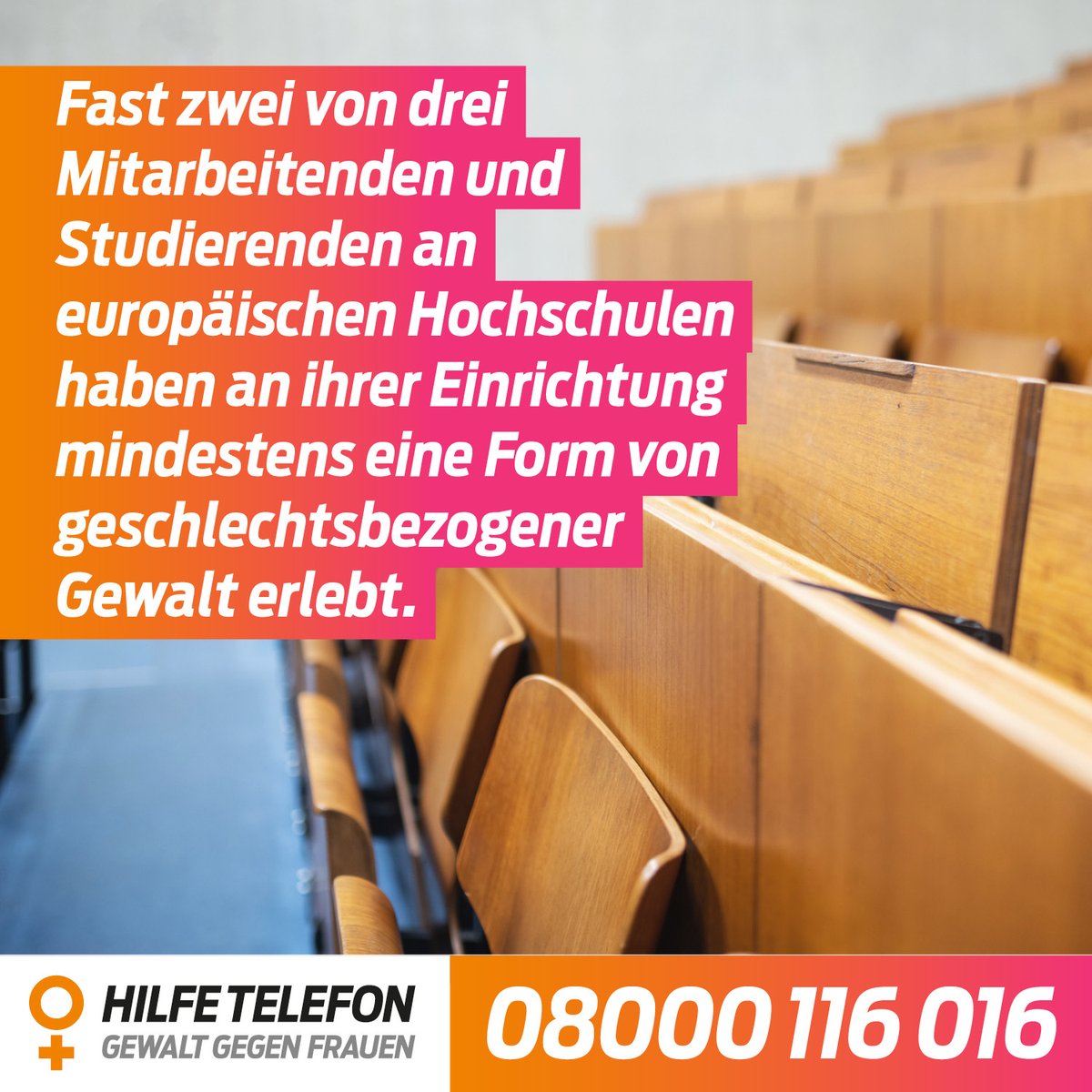 Die Studie des Forschungsprojekts „UniSAFE“ wurde in insgesamt 15 europäischen Ländern durchgeführt: bit.ly/3mJtw1l.
Das #Hilfetelefon #GewaltGegenFrauen bietet Unterstützung: hilfetelefon.de