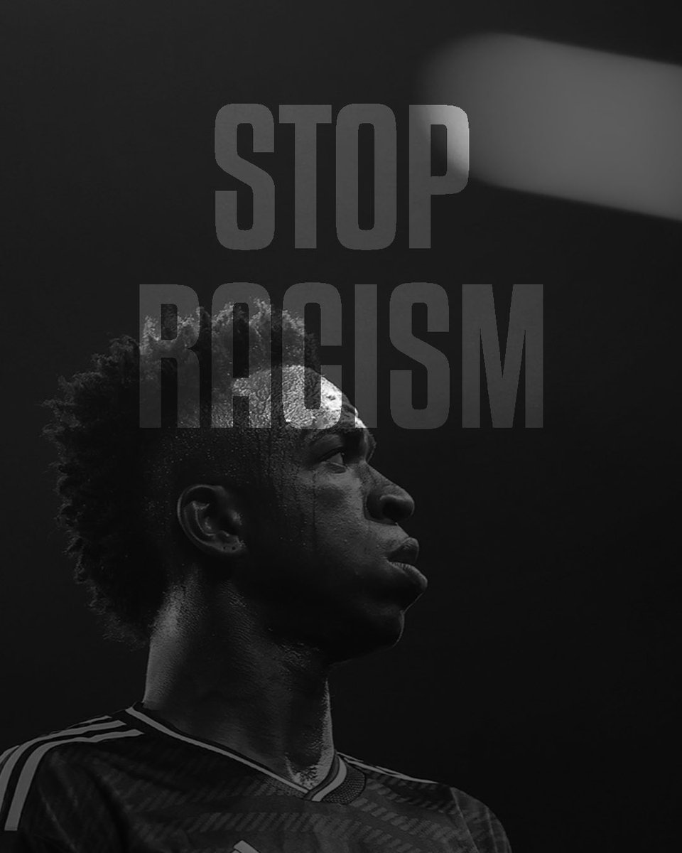 There's no room for racism, anywhere. ✖️ We are with you, <a href="/vinijr/">Vini Jr.</a>.

#StopRacism