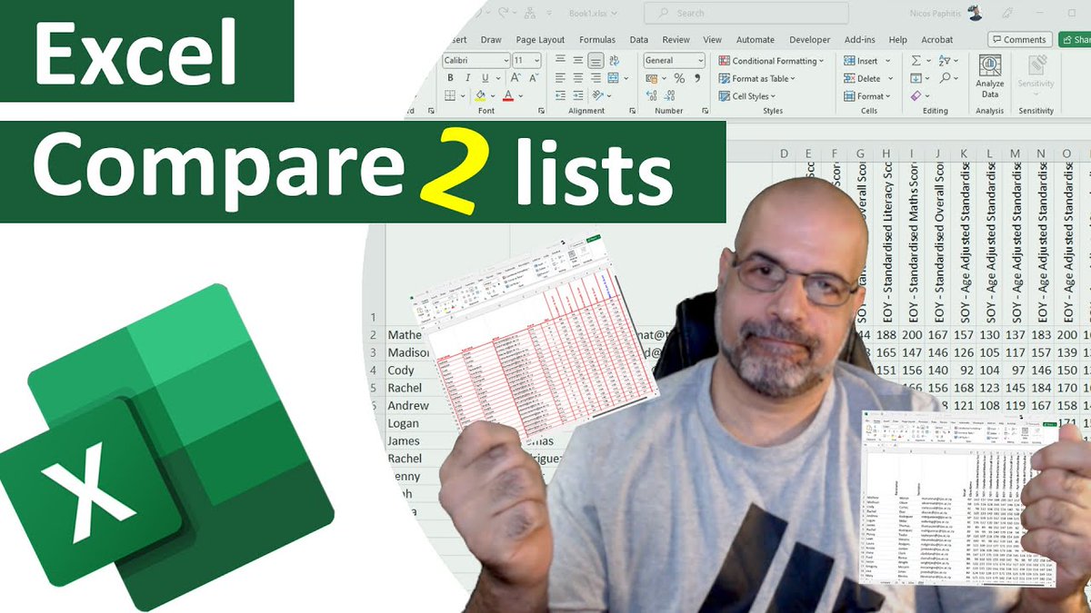 Compare and analyse 2 lists in EXCEL
Includes, creating unique identifiers, XLOOKUP, References and Conditional Formatting.
youtu.be/MLX5NJfcOug
#MIEExpert #MicrosoftEDU