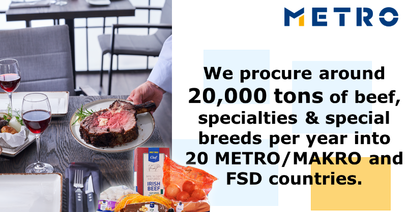 METRO_News's tweet photo. Our Rotterdam Trading Office is distributing them to 20 METRO/MAKRO countries and FSD companies. Our #OwnBrand Irish Beef and the recently launched selected marbled beef are on rapid development 🚀 - more on our suppliers via #MPULSE 👇  #METROfact #sCore #LetsDoThis /kk
