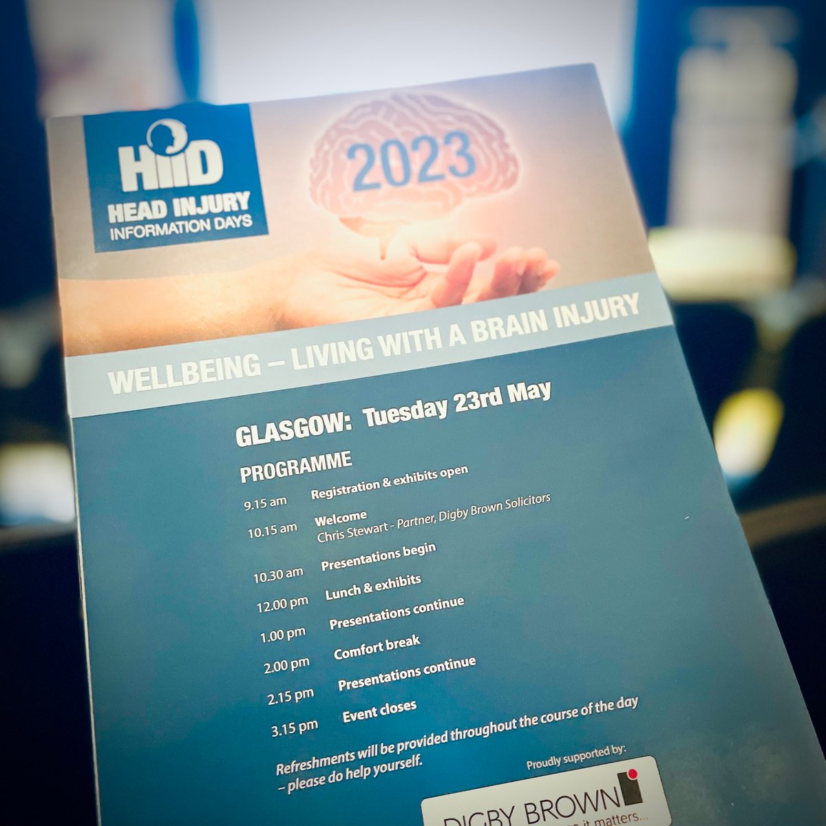 GLASGOW HIID 2023 Presentations about to begin at the Glasgow Head Injury Information Day. Great line up of speakers including our own Neuropsychologist Andrew #braininjury #glasgow #GLASGOWHIID
