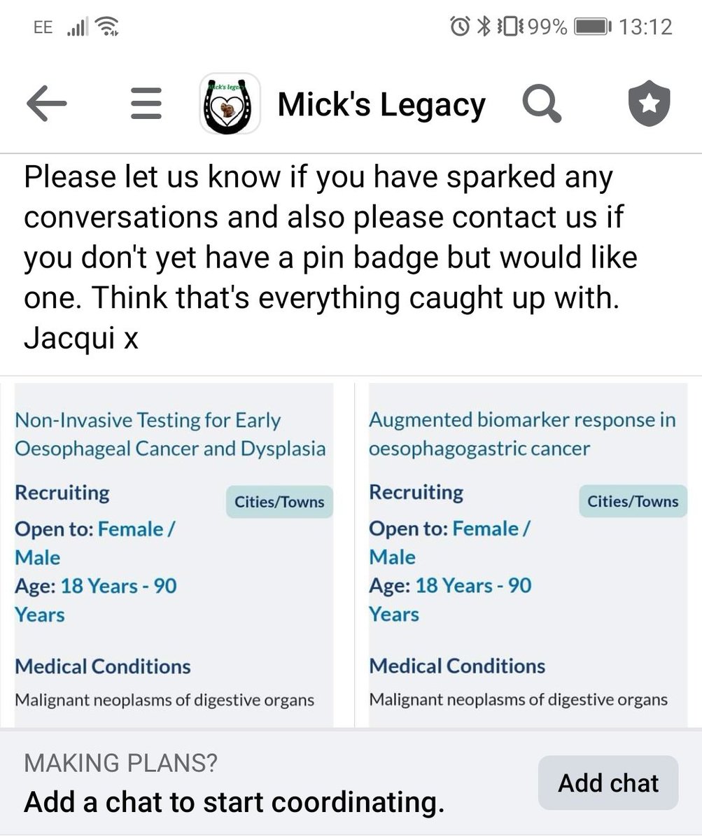 #mickslegacy still quietly doing what we can. On this occasion for #oesophagealcancer which sadly five+ years on from Mick's death still has one of the lowest survival rates for cancer in the UK