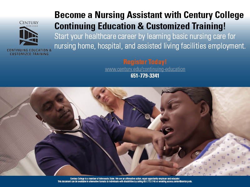 Become a nursing assistant!
𝐅𝐢𝐧𝐝 𝐲𝐨𝐮𝐫 𝐜𝐨𝐮𝐫𝐬𝐞 & 𝐑𝐞𝐠𝐢𝐬𝐭𝐞𝐫 𝐭𝐨𝐝𝐚𝐲!
mnscu.rschooltoday.com/.../4/subcateg…

@CenturyCollege #centurycollege #nursingassistant #nursingassistanttraining #nahha #hha #MNnursingassistant #healthcare #healthcarecareers #online #hybridlearning