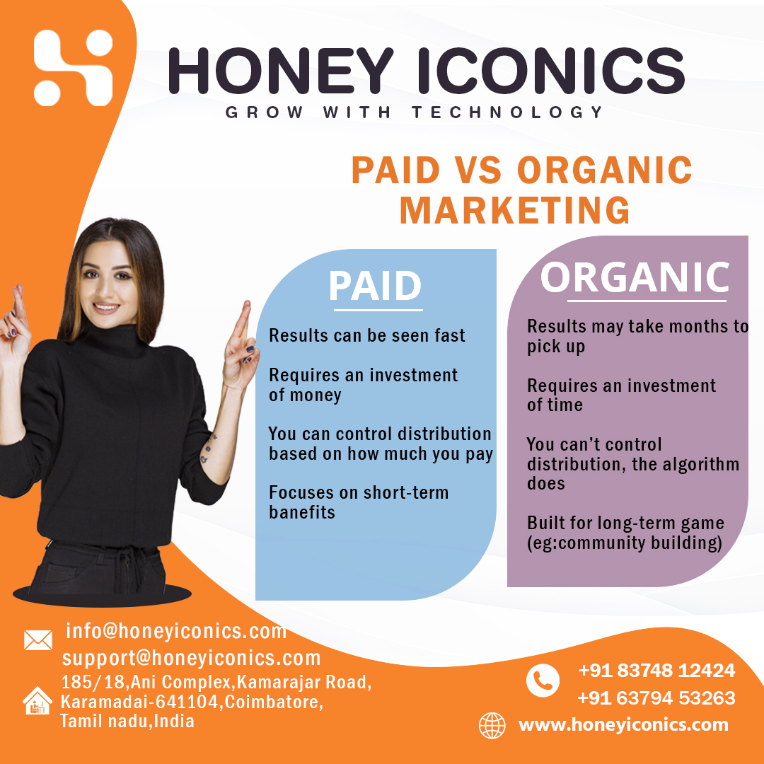 arul031981's tweet image. 📊 Paid Marketing vs. Organic Marketing: Finding the Right Balance for Business Success 🌱💼  🌟🔍  
#websitedesigningcompanyincoimbatore  #honeyiconics #webdevelopmentcompanyincoimbatore #digitalmarketingcompanyincoimbatore #seo #digitalmarketing #karamadai #mobileappdevelopment
