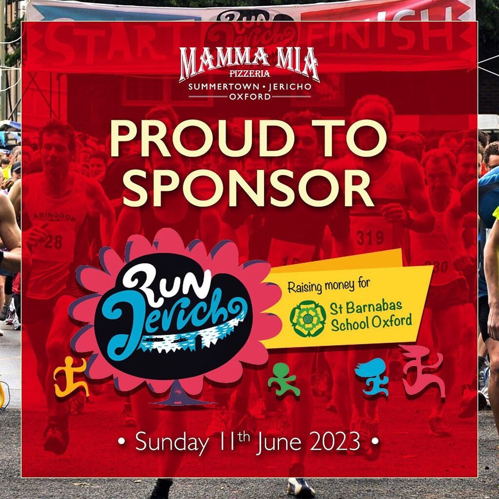 MammaMiaOxford's tweet photo. Mamma Mia Jericho is proud to sponsor @runjericho once again! There is still time to sign up if you fancy a challenge, and don’t forget to book a table with us for a well deserved pizza after the run if you’re taking part! #mammamiaoxford #jericho #oxford #runjericho #10k #r… https://t.co/C2mNT6Nuk9