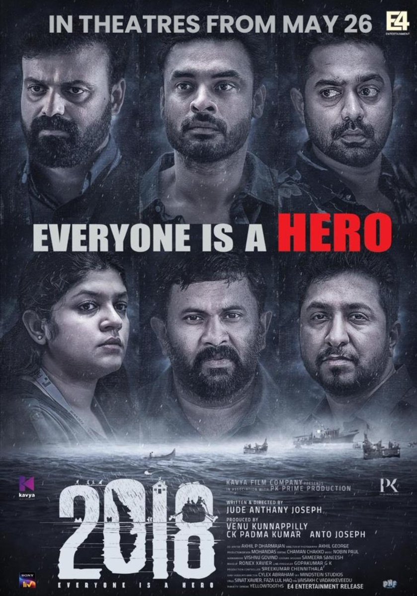 2018 Everyone Is A Hero is all set to release in Hindi, Telugu, Tamil and Kannada. In theatres from May 26 !!!!
#JudeAnthany @ttovino #AsifAli #KunchackoBoban
#AparnaBalamurali #TanviRam
#2018TheMovie