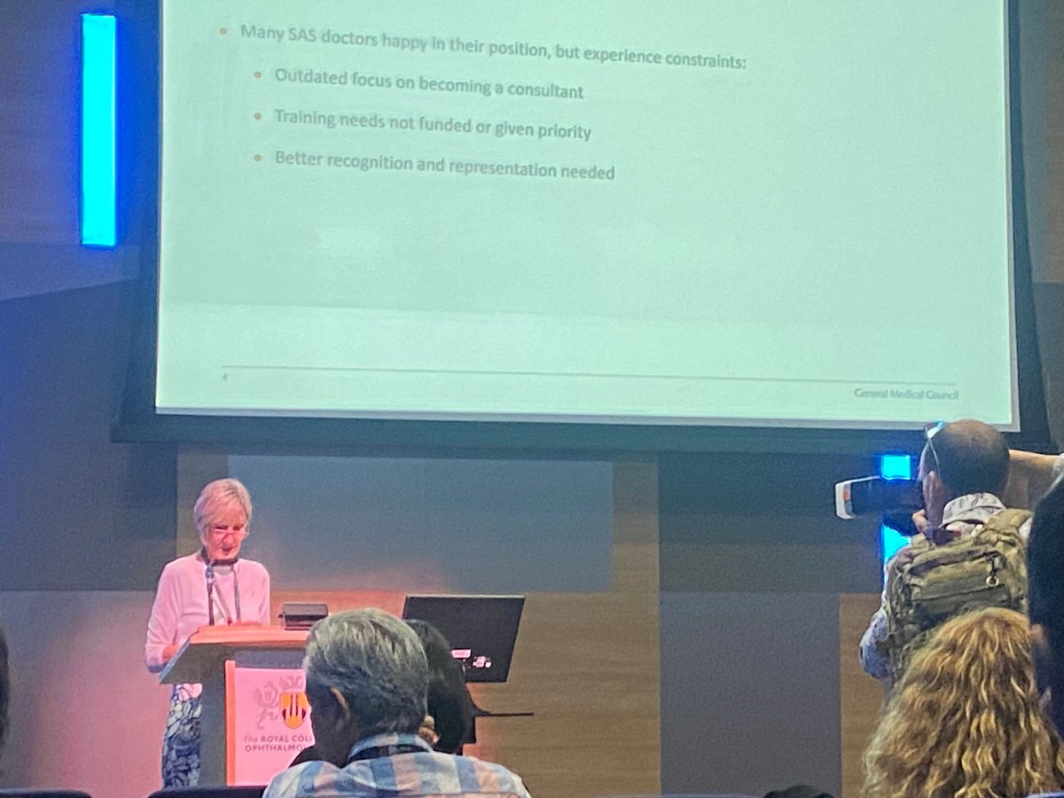 #RCOphthCongress23

Dame Carrie MacEwen speaking at the #SASbyChoice session about embracing the talent of the #SASWorkforce.

#RCOphth #AnnualCongress2023 #SASbyChoice