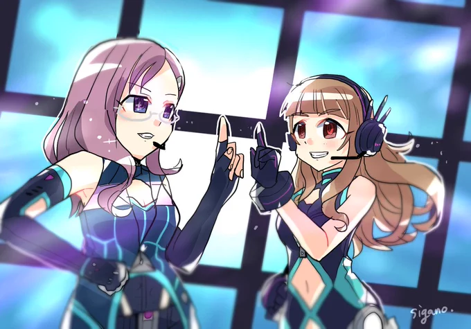 \夜のナナイロ(7:16)応援!/ デレステスクショ絵 ・特盛(再掲) #神谷奈緒 #シンデレラガールへの虹色橋