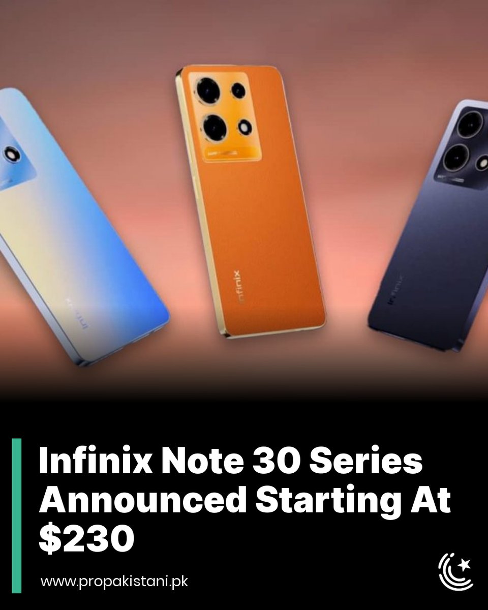 ProPakistaniPK's tweet image. Includes Note 30, Note 30 5G, and Note 30 Pro.

Read More: propakistani.pk/2023/05/23/inf…

#Infninix #InfinixNote30 #InfinixNote30Pro #InfinixNote305G