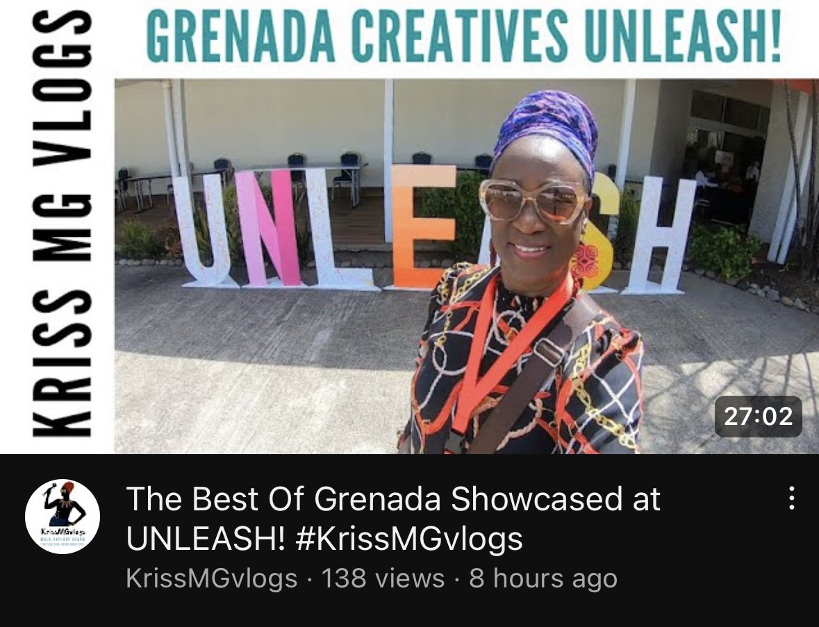 Wonderful Grenada with @krissmgvlogs The Best Of Grenada Showcased at UNLEASH! #KrissMGvlogs youtu.be/gziEK0_QwDw via @YouTube