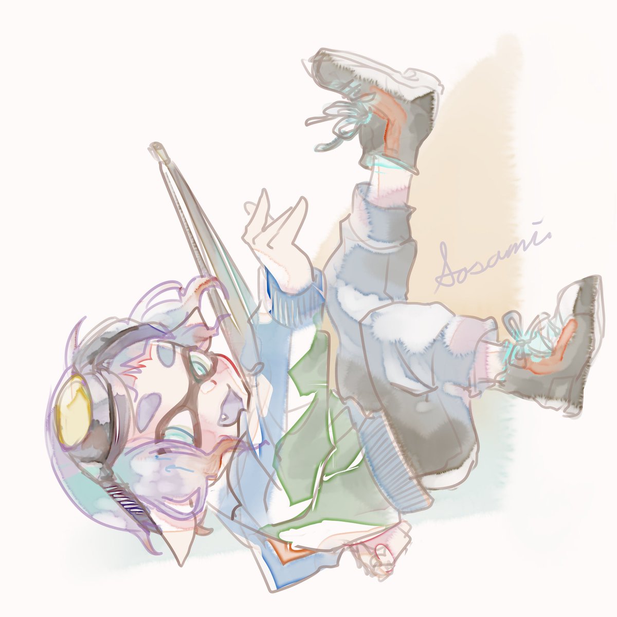 スプラトゥーン「IKA CHAN #スプラトゥーン3 #Splatoon3」|ささ味のイラスト