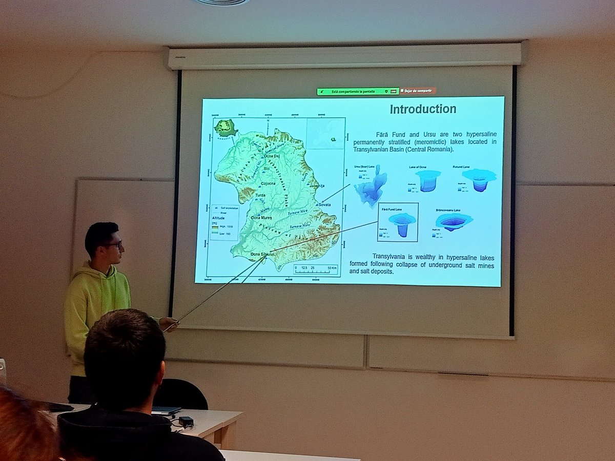 Last Friday Madalin Gridan, PhD estudent from Faculty of Biology and Geology from Babes-Bolyai (Rumanía), was speaking to <a href="/IMEDEA_UIB_CSIC/">IMEDEA (UIB-CSIC)</a> about "Metagenome-inferred diversity and ecological roles of microorganisms inhabiting hypersaline stratified Fara Fund Lake" <a href="/MMG_IMEDEA/">Marine Microbiology Group - IMEDEA</a>
