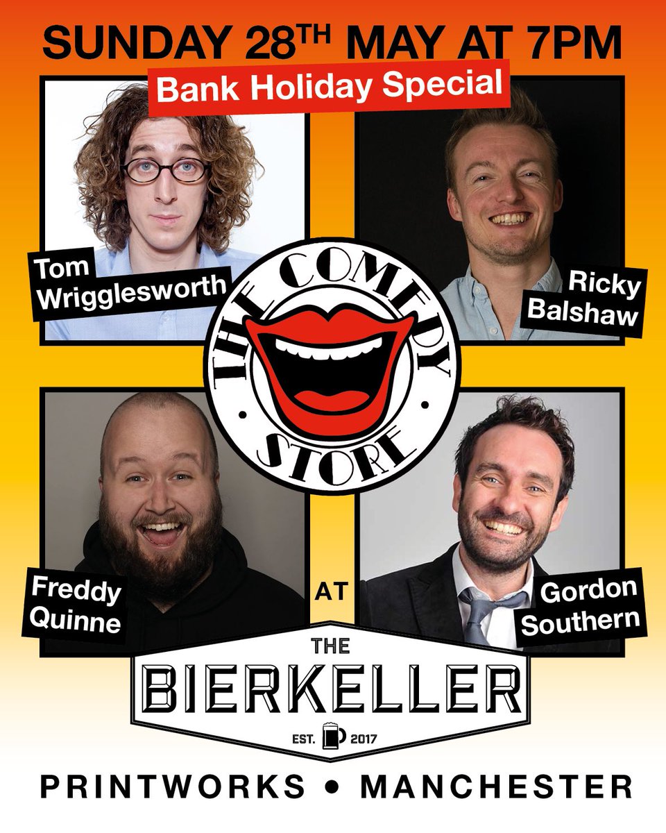 We have a busy weekend at <a href="/MancBierkeller/">ManchesterBierkeller 🐝</a> 😁

thecomedystore.co.uk