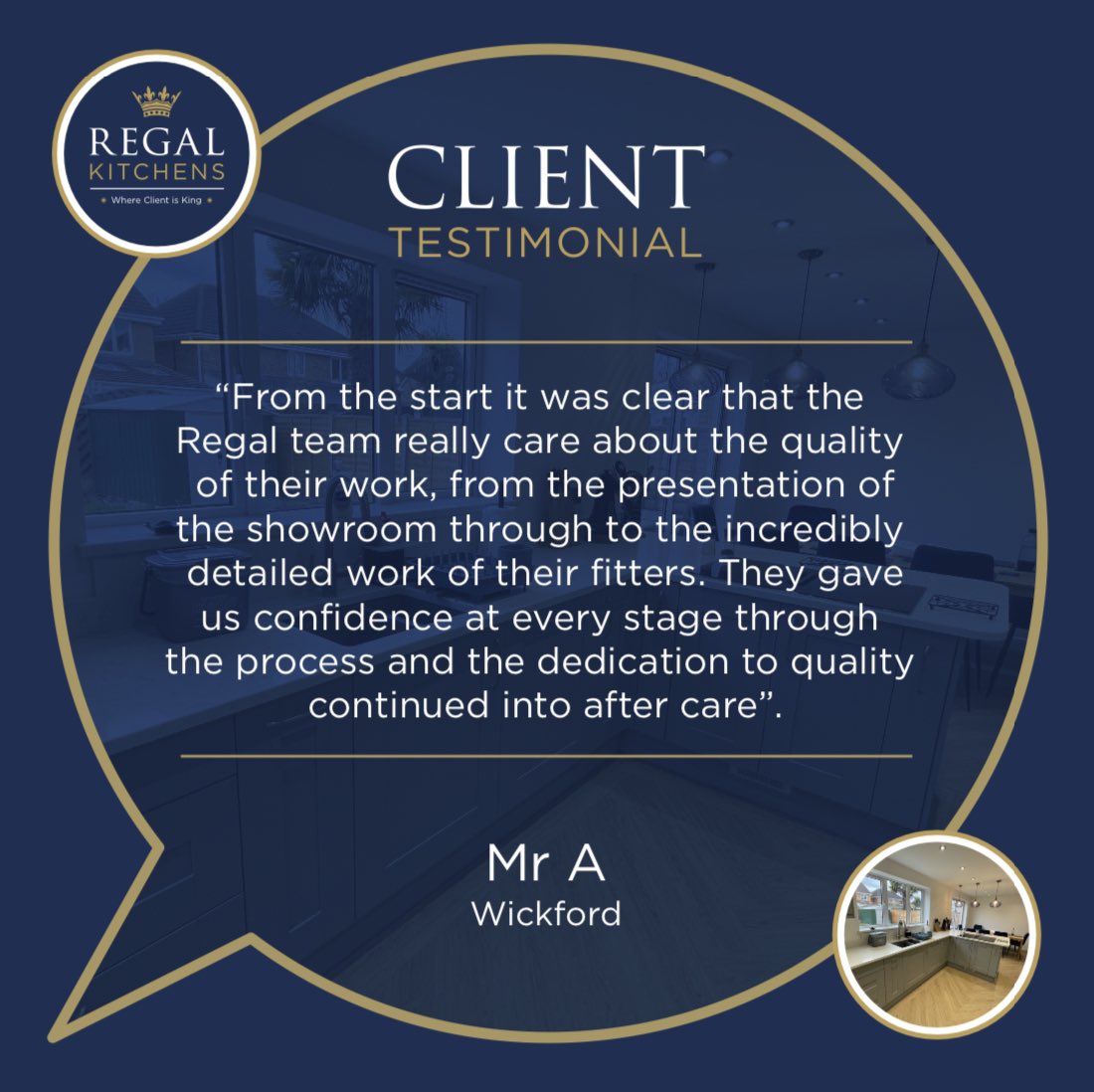 #testimonialtuesday

We pride ourselves on our customer service, so we love it when our customers have had such a good experience they want to let others know by leaving us an online review.
📞 01245 351151
🖥️ regalkitchens.co.uk 
#whereclientisking #CustomerService