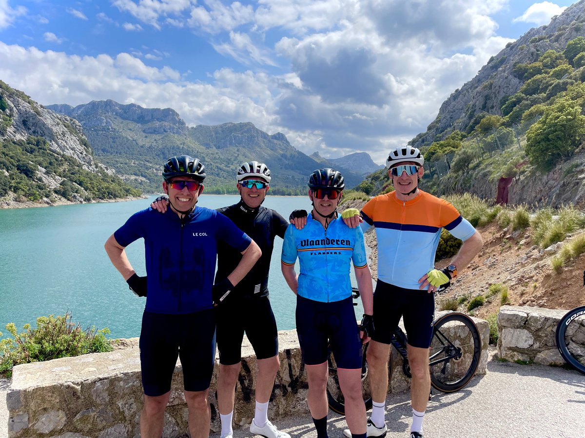 Brilliant few days cycling in Majorca with these legends. #greatbunchoflads