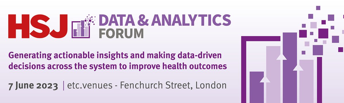 Next month (June 7), we'll be attending the @HSJevents Data & Analytics Forum, which aims to unleash the transformative power of health data. Our MD, @KarinaMalhotraX, will be taking part in one of the day's panel discussions. You can find out more here: dataanalyticsforum.hsj.co.uk/programme