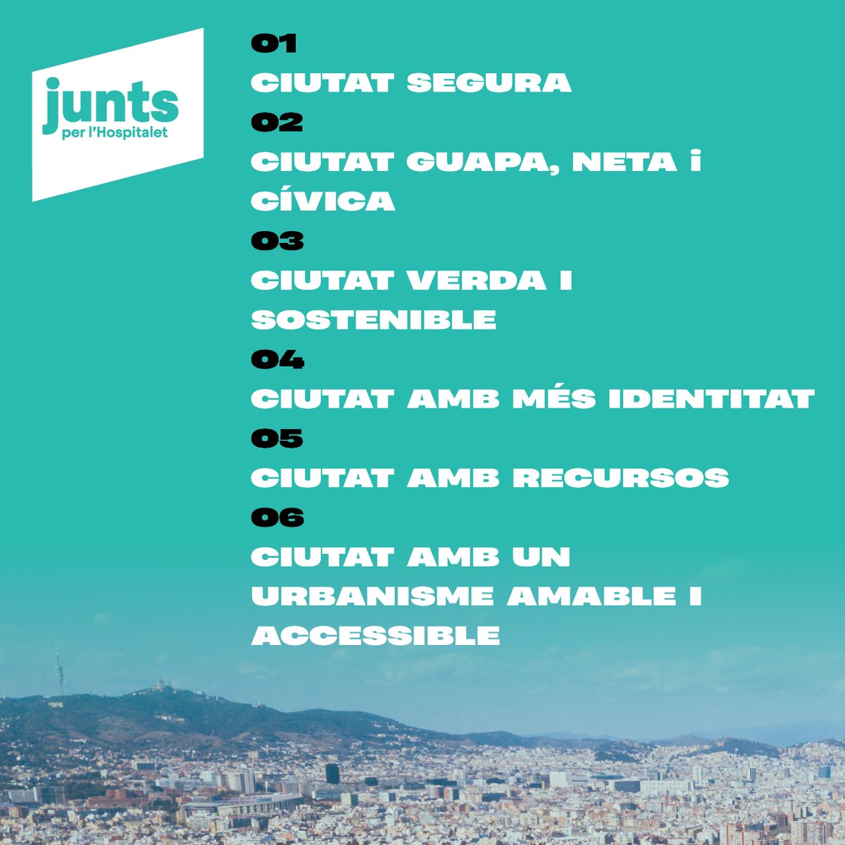 JuntsXLH's tweet photo. 🌎 💚
Junts per l'Hospitalet, canviem les coses.
Vota Teresa Rubio

#JuntsPerLHospitalet #CanviemLesCoses #EquipCompromès #CiutatMésJusta #CiutatSegura #CiutatSostenible #juntsxlh #lhospitalet #junts https://t.co/PzCsR9XFxr