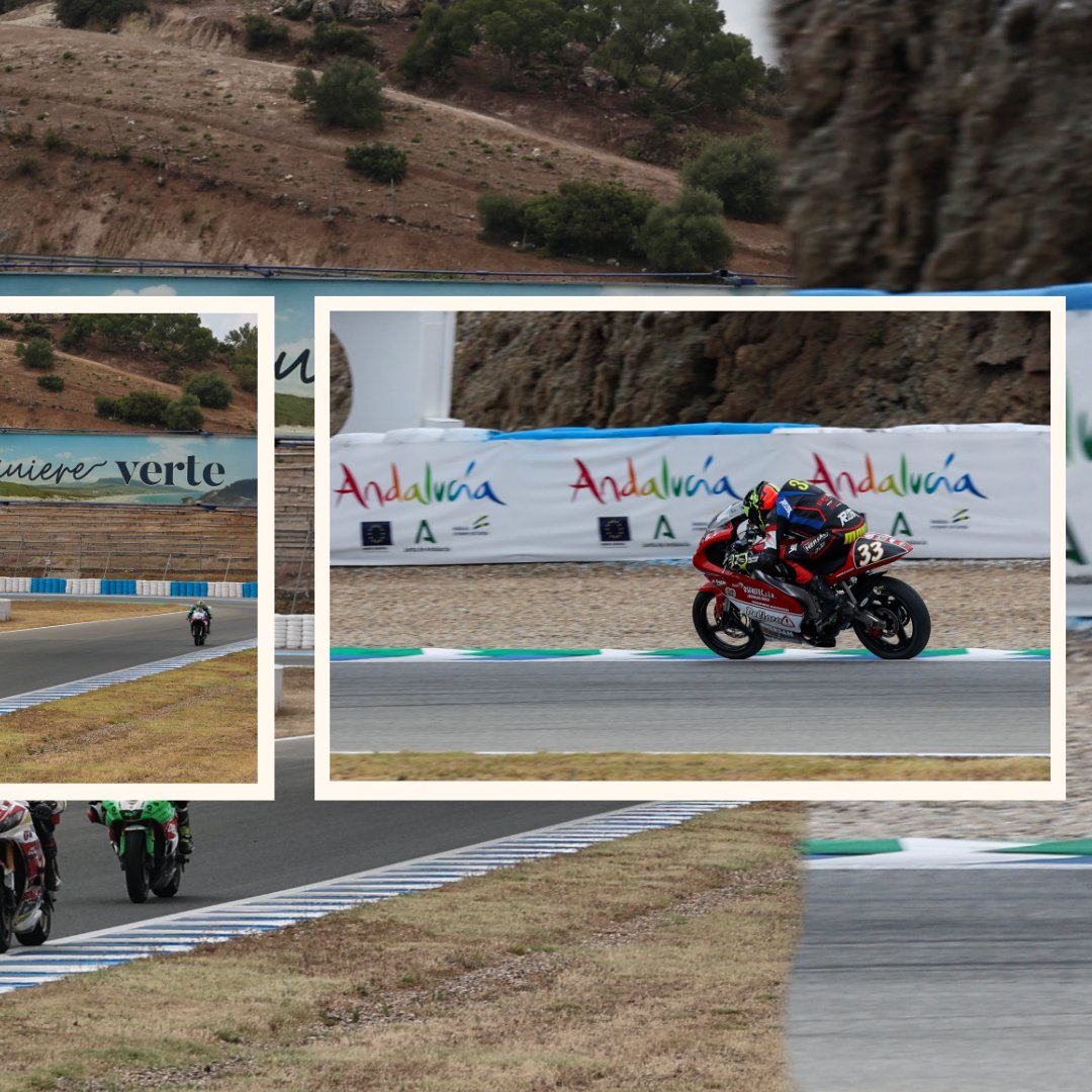 circuitodejerez's tweet photo. ¡Otro emocionante fin de semana de carreras en el @circuitodejerez ! El Cto. de Andalucía de Velocidad y Cto. de España de Federaciones brindaron momentos llenos de adrenalina, velocidad y pasión por el motociclismo. 📢Anota estas fechas 3/4 de junio➡️#FinetworkFIMJuniorGP https://t.co/RhBgl4aiBy