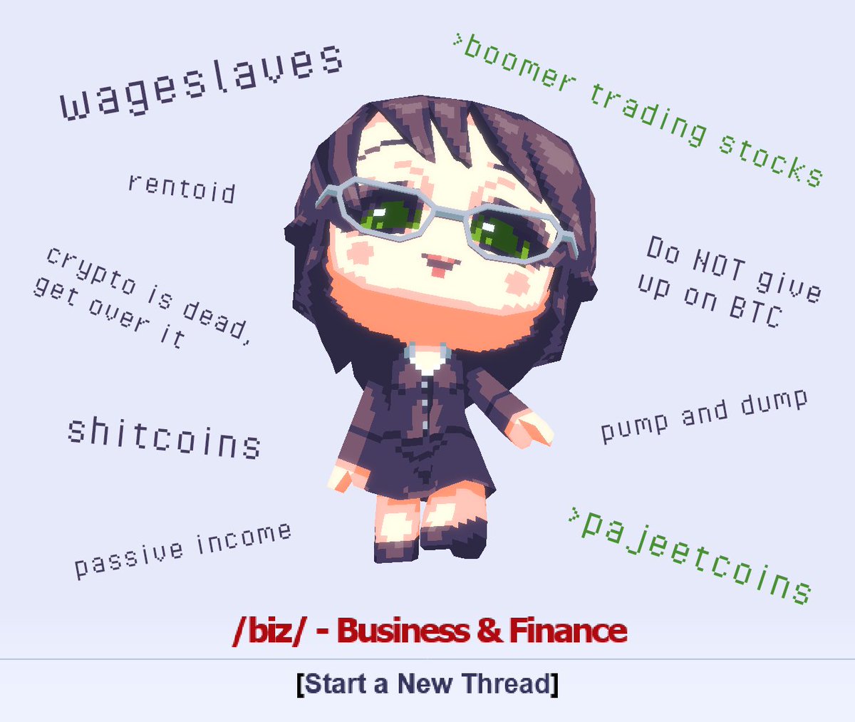 FumoStory's tweet photo. This is /biz/-tan. She dumped all of her HarryPotterObamaSonic10Inu on you because she is a SMART girlboss and you are a DUMB neet shitcoin trader ! https://t.co/UzcyXJeFse