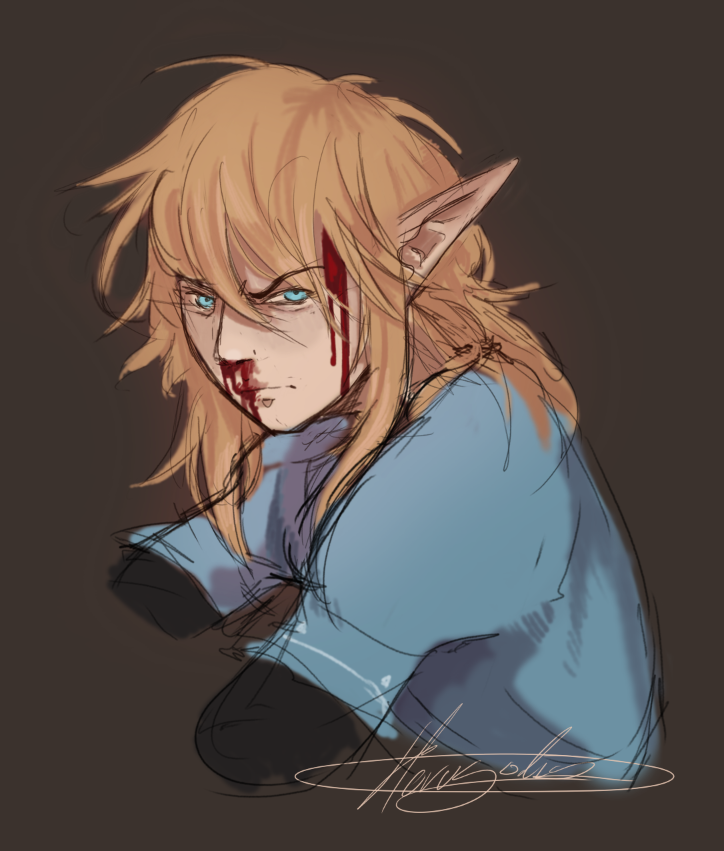 horus_solis's tweet photo. a quck sketch of link because i have link brainrot https://t.co/BRGewL5kio