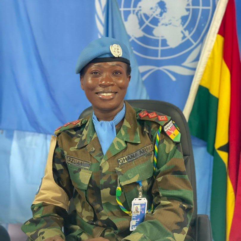 #News| Capt. Cecilia Erzuah of the Ghana Army will be honored as the UN Military Gender Advocate of the Year 2022.
She holds the distinction of being the first African peacekeeper to receive this esteemed award.The award will be presented to her by UN Secretary
#WomenExcellence