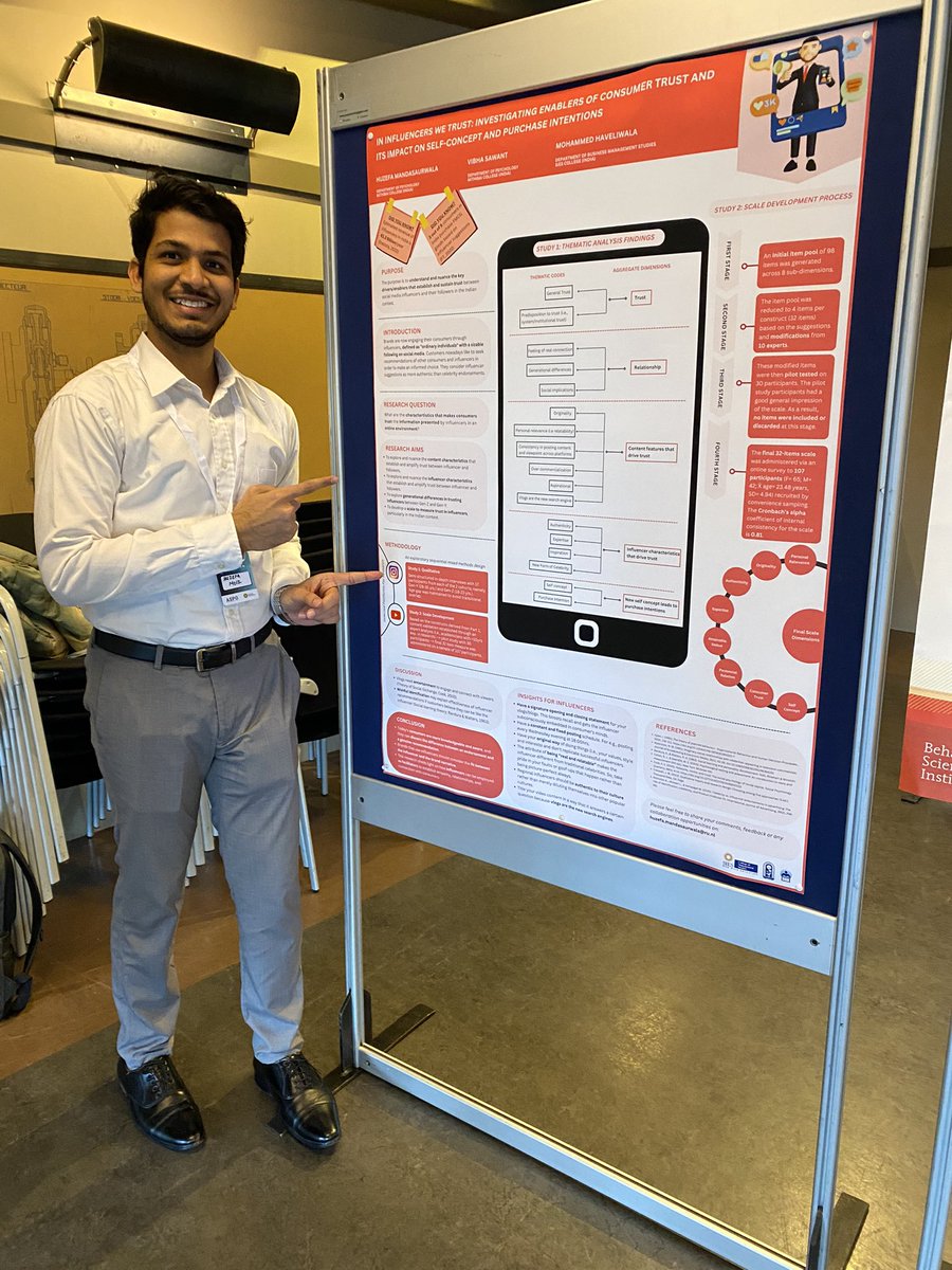 Great news from our lab! <a href="/SarahVahed/">SarahVahed</a> (PhD student)
&amp; Huzefa Mandasaurwala (MSc student) attended <a href="/ASPO_NL/">ASPO</a>. Sarah shared her work on online harm as part of the "Judgment &amp; Decision-Making" panel. Huzefa's poster on trust online earned him the Dancer Daamen Award for best poster!