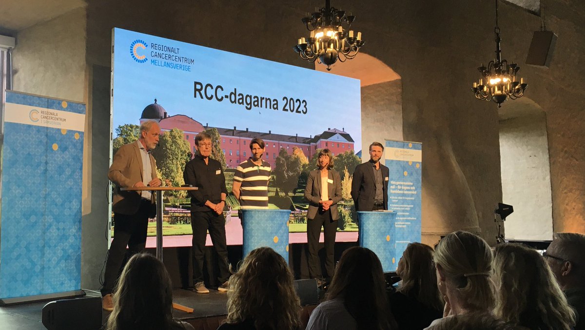 Mycket intressant öppning av årets RCC dagarna i Uppsala. Paneldiskussion om kvalitetsregister inom cancer, demografiska skillnader och forskningsmöjligheter. @RCCSthlmGotl